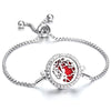 Aromatherapy Bracelet Jewelry Adjustable Chain Crystal Kaleidoscope Lotus Flower Aroma Perfume Essential Oil Diffuser Bracelets