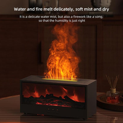 Air Humidifier & Aroma Diffuser with Essential Oil Diffuser and Aromatherapy Machine – Flame Aroma Tech + Night Light for Sinus Relief, Dry Skin, Relaxation & Air Purifier Home Fragrance Home Humidifiers Diffuser Addict