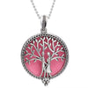 Aromatherapy Necklace Tree of Life Diffuser Jewelry Vintage Open Locket Pendant Essential Oil Perfume Aroma Diffuser Necklace