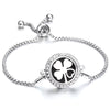 Aromatherapy Bracelet Jewelry Adjustable Chain Crystal Kaleidoscope Lotus Flower Aroma Perfume Essential Oil Diffuser Bracelets